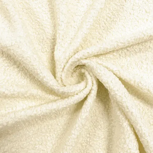 Pelúcia Manta Teddy Mini Sherpa Crespinha 100% Poliéster 1,50m Largura - Off white