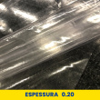 Plástico Cristal Transparente Espessura 0.20 1,40m largura - Transparente
