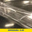 Plástico Cristal Transparente Espessura 0.40 1,38m largura - Transparente