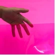 Plástico Cristal Colorido 0.40 - 100% PVC - Larg. 1,40M - Rosa neon