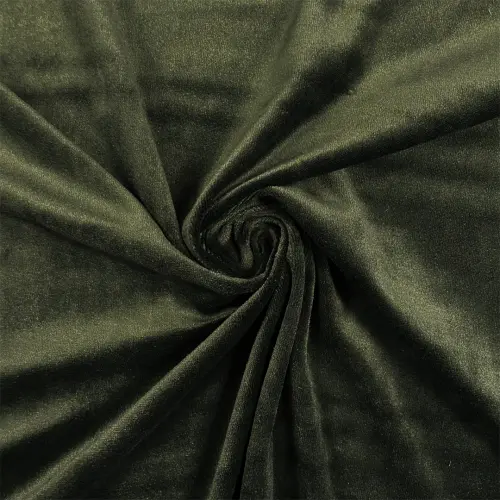 Plush Liso 100% Poliéster 1,60m Largura - Verde musgo