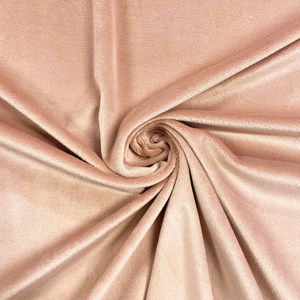 Plush Liso 100% Poliéster 1,60m Largura - Rosa envelhecido