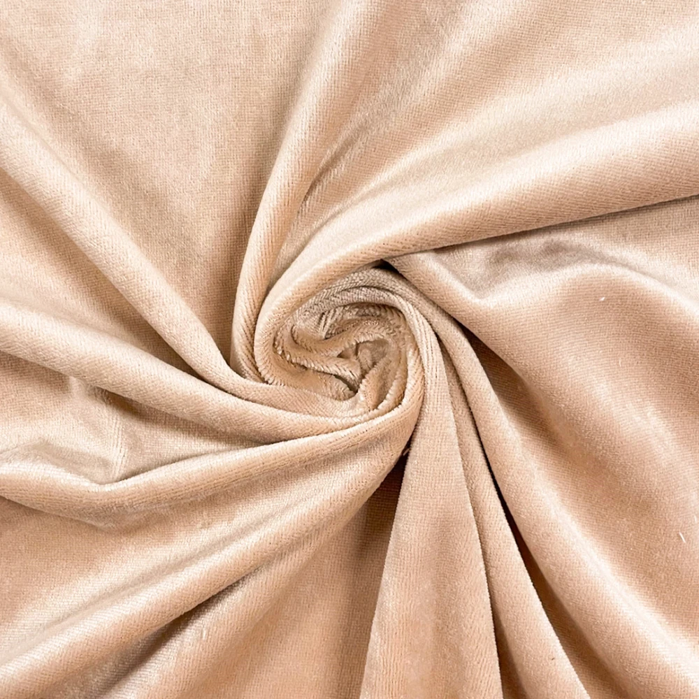 Plush Liso 100% Poliéster 1,60m Largura - Nude
