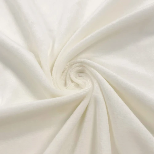 Plush Liso 100% Poliéster 1,60m Largura - Off white