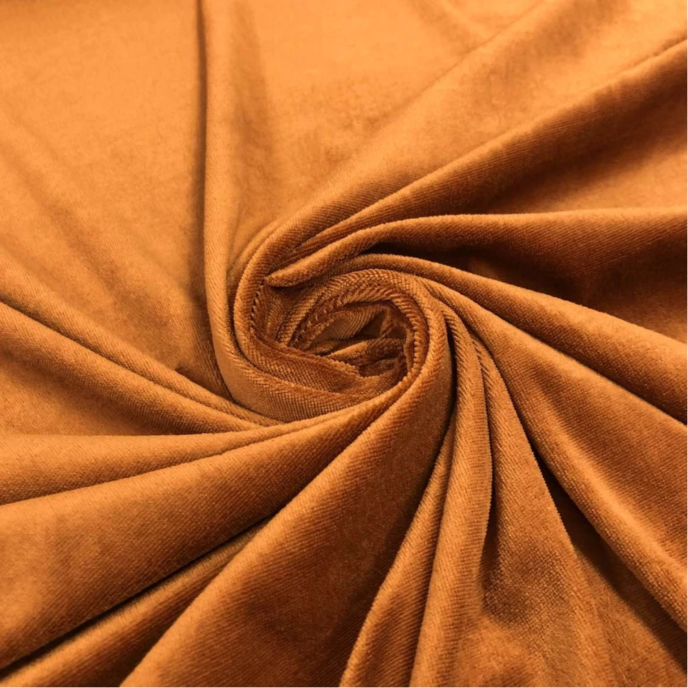 Plush Liso 100% Poliéster 1,60m Largura - Caramelo