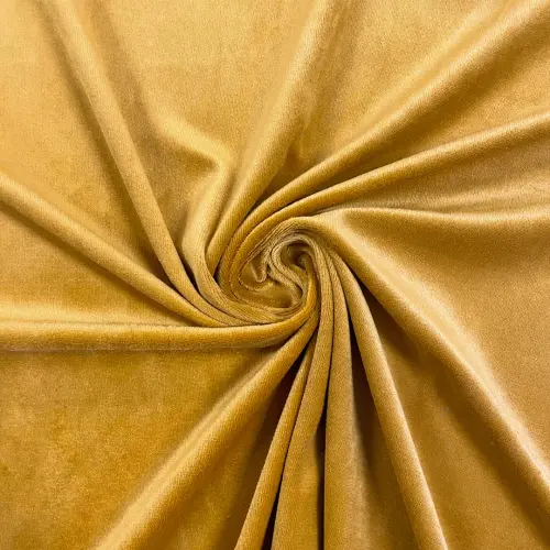 Plush Liso 100% Poliéster 1,60m Largura - Dourado