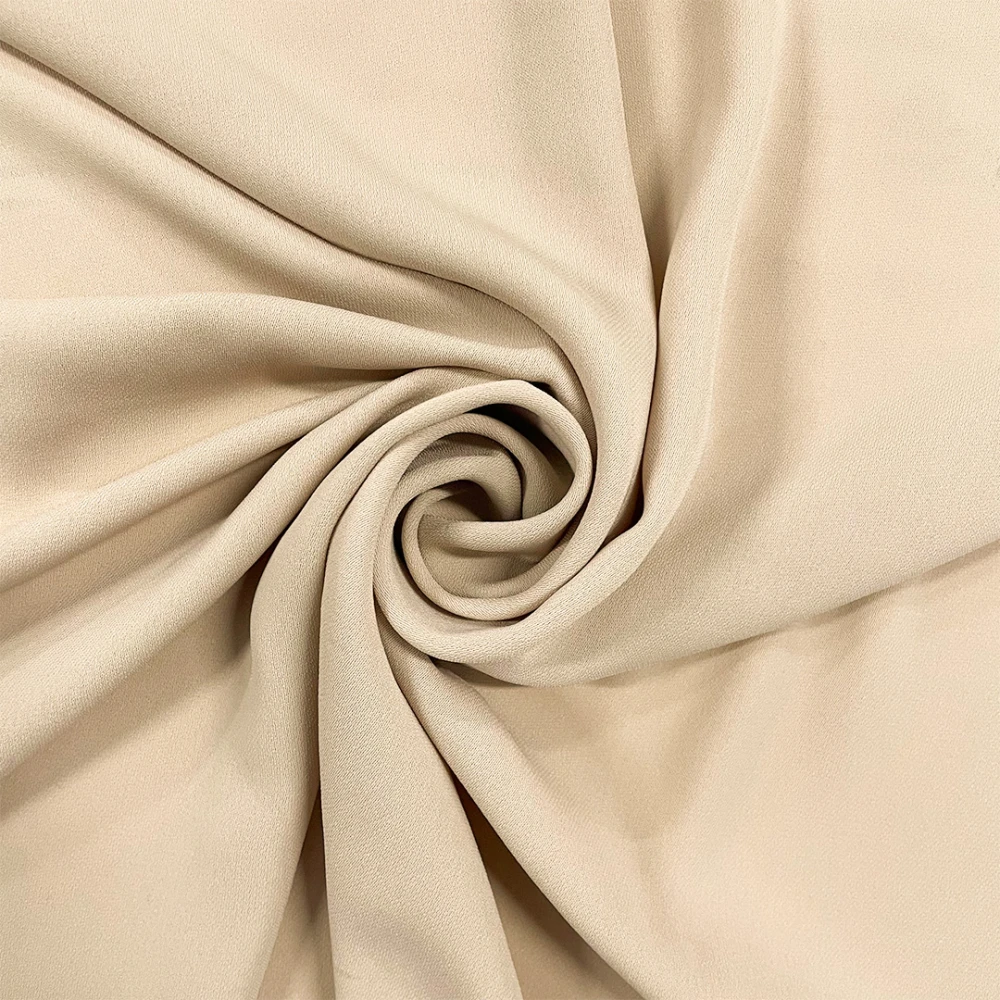 PROMOCIONAL Crepe Georgete 1,50m largura 100% Poliéster - Bege