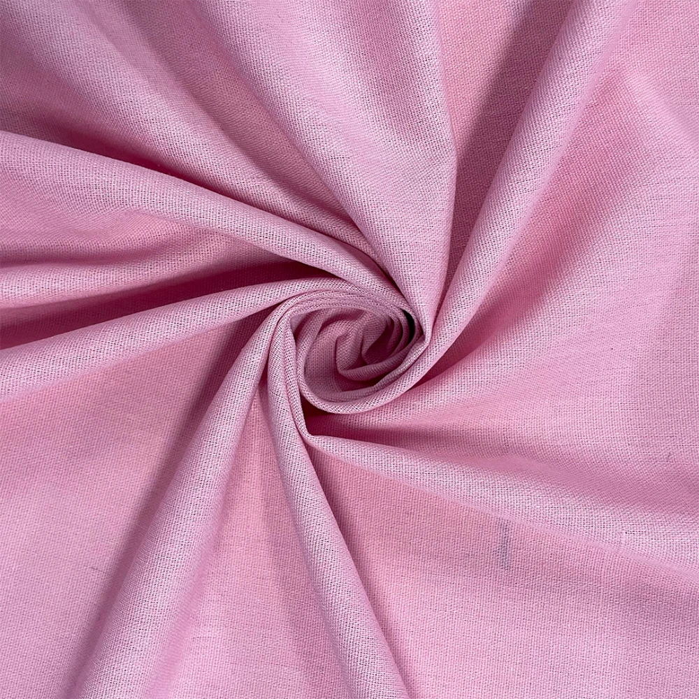 PROMOCIONAL Linho Misto 1,80m largura 54% Poliéster 28% Viscose 9% Linho - Rosa