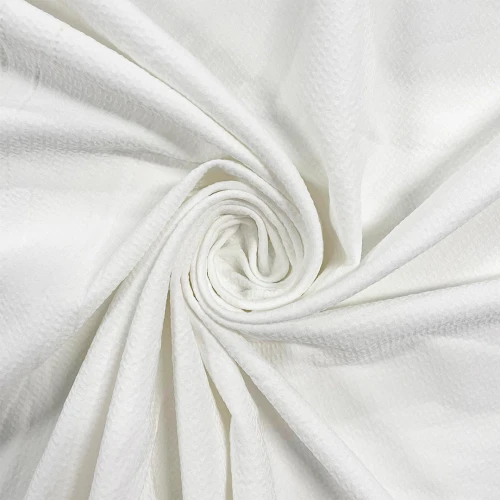 PROMOCIONAL Malha Calandrada 1,45m Largura 97% Poliéster 3% Elastano - Branco