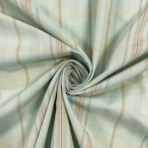 PROMOCIONAL Tricoline Mistra Xadrez 1,60m largura 55% Poliester 45% Algodão - Verde