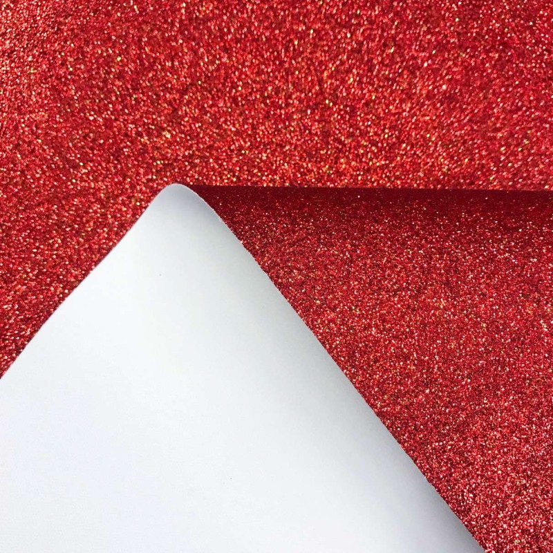 PVC Glitter - 1,40m largura - Vermelho