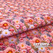Sarja Impermeável Exclusiva Coleção Dimensões Florais 100% Algodão 1,50m Largura - Sweet pink