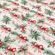 Sarja Impermeável Exclusiva Coleção Natal Laços Aquarelados 100% Algodão 1,50m Largura - Variante 1