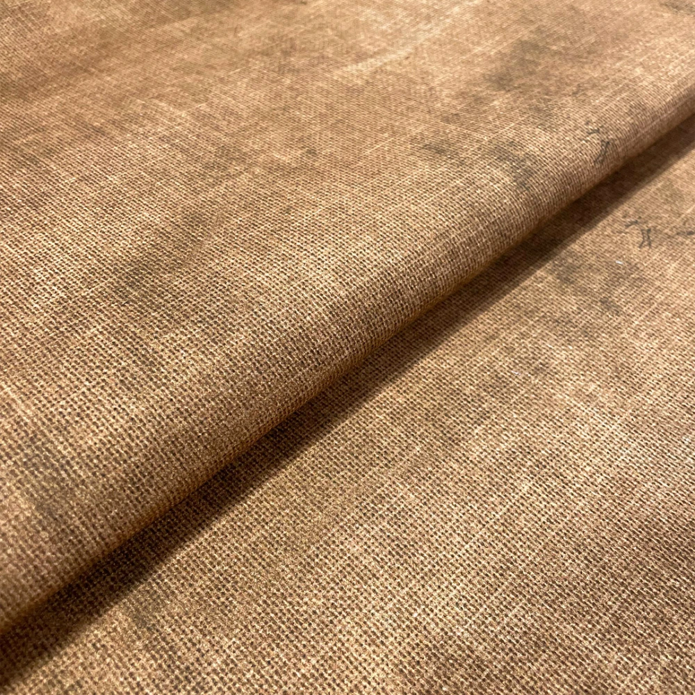 Sarja Impermeável Exclusiva Coleção Textura Juta 100% Algodão 1,50m Largura - Caramelo