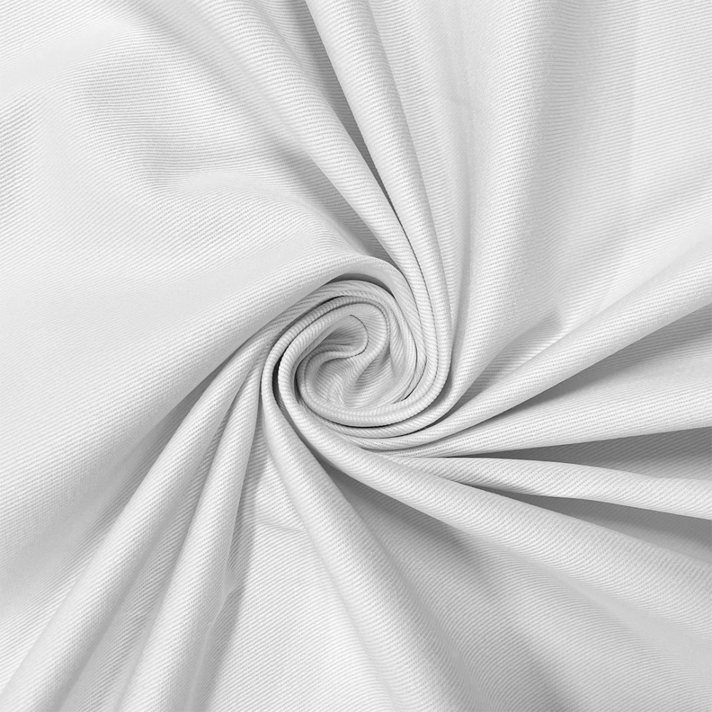 Sarja Tinta Lisa 100% Algodão 1,60m Largura - Cv0000 - branco