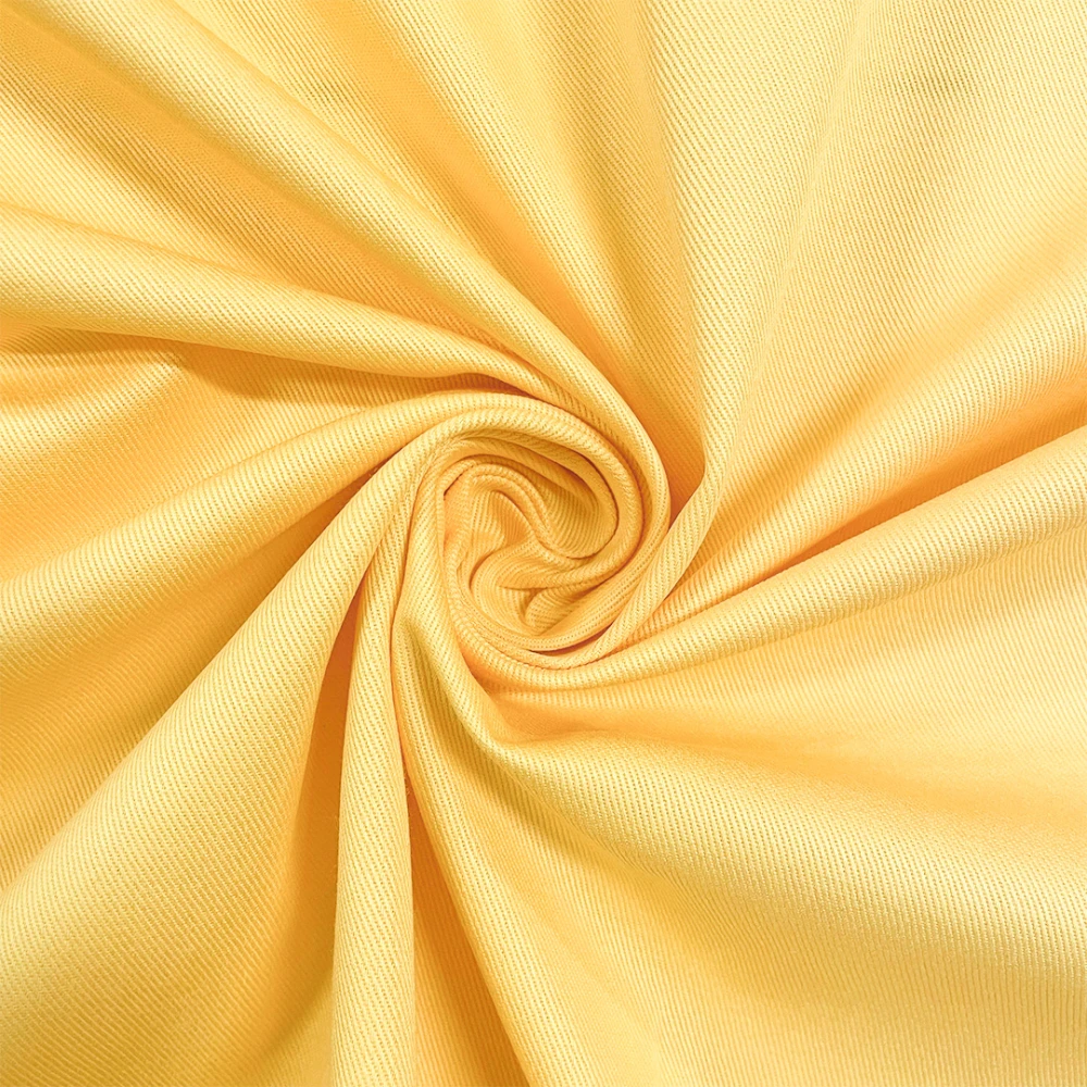 Sarja Tinta Lisa 100% Algodão 1,60m Largura - Cv1143 - amarelo