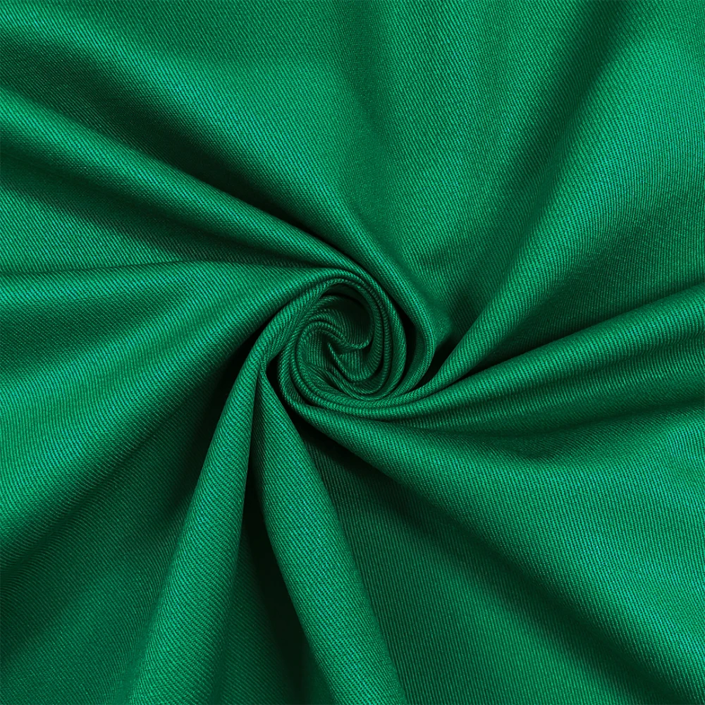 Sarja Tinta Lisa 100% Algodão 1,60m Largura - Cv6086 - verde bandeira