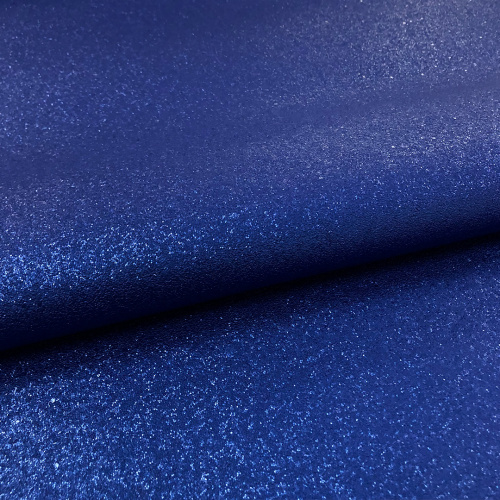 Sintético Shine Glitter 0.80mm Fundo Spun 1,40m Largura - Azul royal