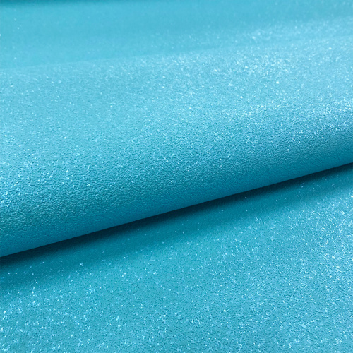 Sintético Shine Glitter 0.80mm Fundo Spun 1,40m Largura - Azul celeste