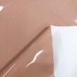 Sintético Verniz Espessura 0.35mm Fundo Malha de Poliéster 1,40m Largura - Nude