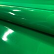Sintético Verniz Espessura 0.35mm Fundo Malha de Poliéster 1,40m Largura - Verde bandeira