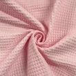 Tecido Favo Quadriculado - 100% Algodão 1,60 Largura - Rosa bebê