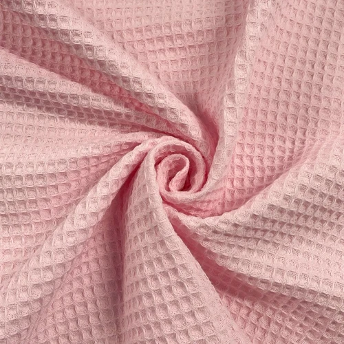 Tecido Favo Quadriculado - 100% Algodão 1,60 Largura - Rosa bebê