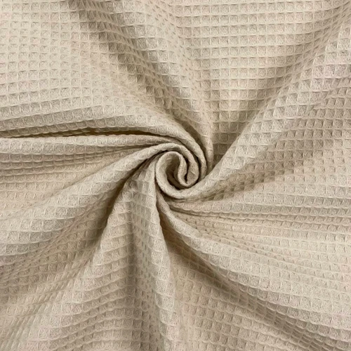 Tecido Favo Quadriculado - 100% Algodão 1,60 Largura - Bege vintage jlm