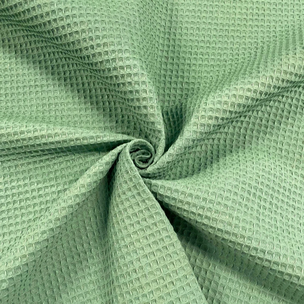 Tecido Favo de Algodão 100% Algodão 1,60 Largura - Verde vintage jlm