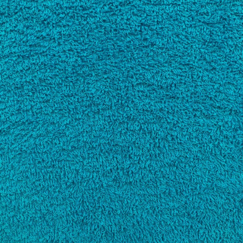 Tecido Felpa Atoalhado (Toalha) - 100% Algodão - 1,40m Largura - Azul turquesa