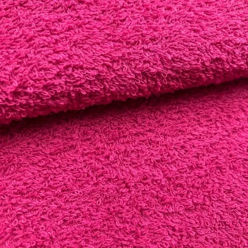 Tecido Felpa Atoalhado Toalha 100% Algodão 1,40m Largura - Pink