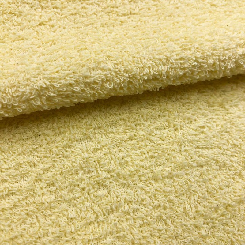 Tecido Felpa Atoalhado (Toalha) - 100% Algodão - 1,40m Largura - Ananás/amarelo bebê