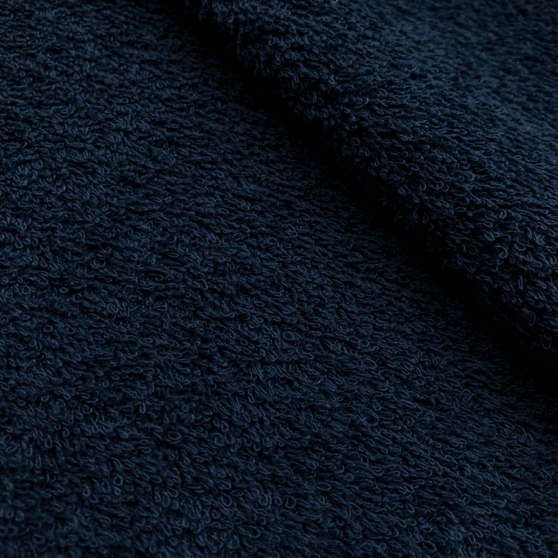 Tecido Felpa Atoalhado (Toalha) - 100% Algodão - 1,40m Largura - Azul marinho