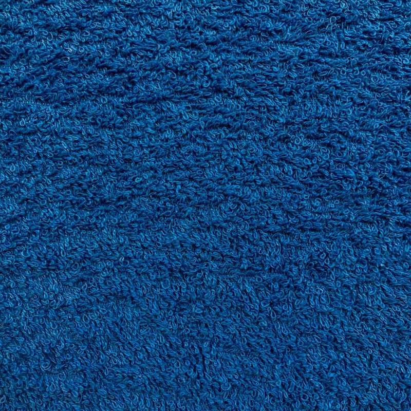 Tecido Felpa Atoalhado (Toalha) - 100% Algodão - 1,40m Largura - Azul cobalto