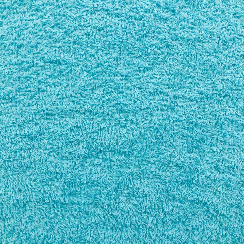 Tecido Felpa Atoalhado (Toalha) - 100% Algodão - 1,40m Largura - Azul celeste
