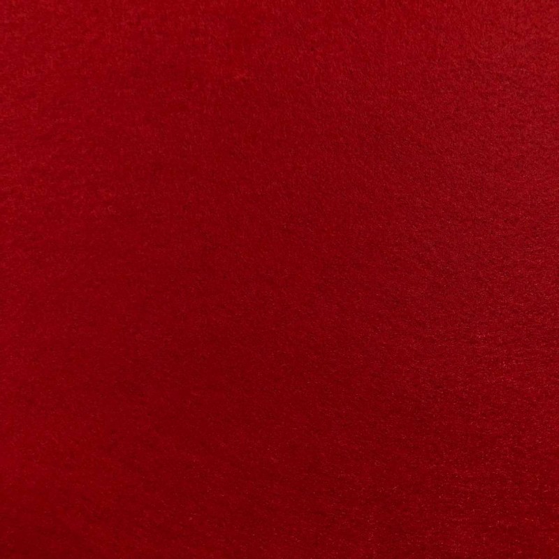 Tecido Feltro Liso Santa Fé - 100% Poliéster - 1,40m largura - Vermelho coleira