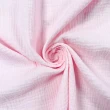 Tecido Fralda Gaze de Algodao Musselina Dupla 100% Algodão 1,32m Largura - Rosa bebê