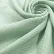 Tecido Fralda Gaze de Algodao Musselina Dupla 100% Algodão 1,32m Largura - Verde menta