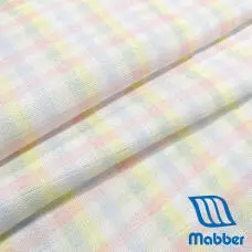Tecido Fralda Mabber Estampada Coleção Bee Meninas 100% Algodão 0,80m largura - Xadrez candy