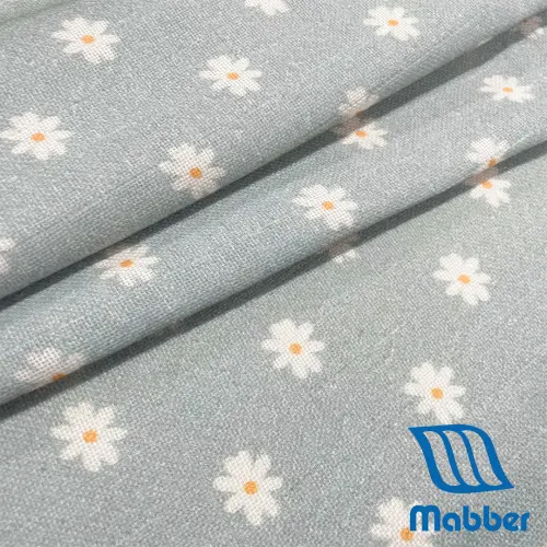 Tecido Fralda Mabber Estampada Coleção Boho Fendi 100% Algodão 0,80m largura - Margaridas