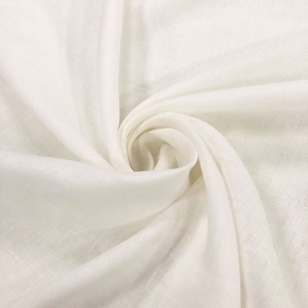 Tecido Linho Puro 100% Linho com 1,40m Largura - Off white