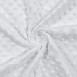 Tecido Manta Fleece Pipoquinha Bolha Revelo Poá 100% Poliéster 1,60m Largura - Branco