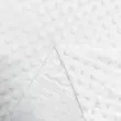Tecido Manta Fleece Pipoquinha Bolha Revelo Poá 100% Poliéster 1,60m Largura - Branco