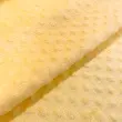 Tecido Manta Fleece Pipoquinha Bolha Revelo Poá 100% Poliéster 1,60m Largura - Amarelo