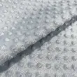 Tecido Manta Fleece Pipoquinha Bolha Revelo Poá 100% Poliéster 1,60m Largura - Cinza claro