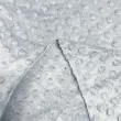 Tecido Manta Fleece Pipoquinha Bolha Revelo Poá 100% Poliéster 1,60m Largura - Cinza claro
