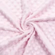Tecido Manta Fleece Pipoquinha Bolha Revelo Poá 100% Poliéster 1,60m Largura - Rosa bebê