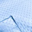 Tecido Manta Fleece Pipoquinha Bolha Revelo Poá 100% Poliéster 1,60m Largura - Azul bebê