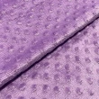 Tecido Manta Fleece Pipoquinha Bolha Revelo Poá 100% Poliéster 1,60m Largura - Lilás
