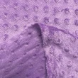 Tecido Manta Fleece Pipoquinha Bolha Revelo Poá 100% Poliéster 1,60m Largura - Lilás